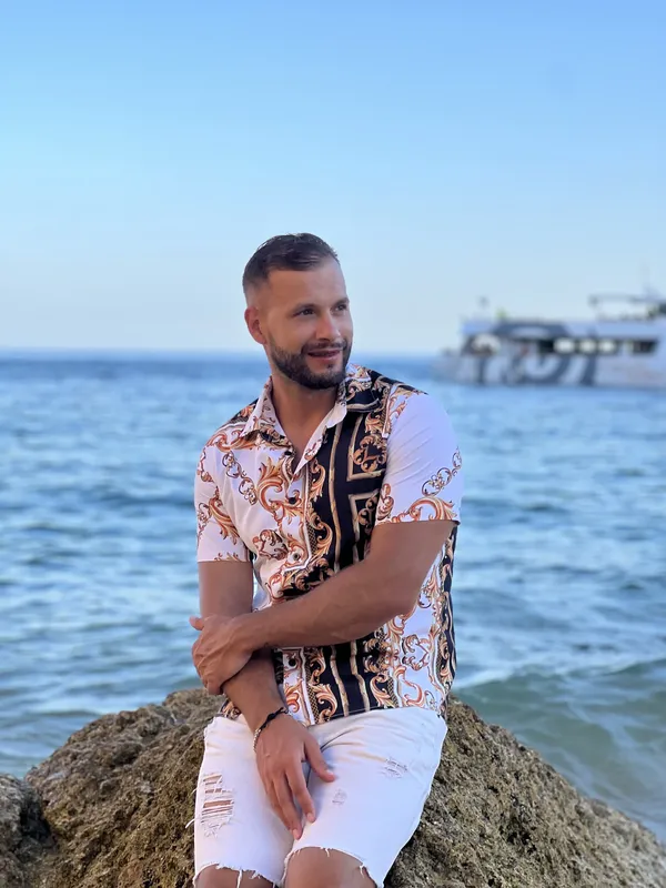 Carlos Loureiro na praia